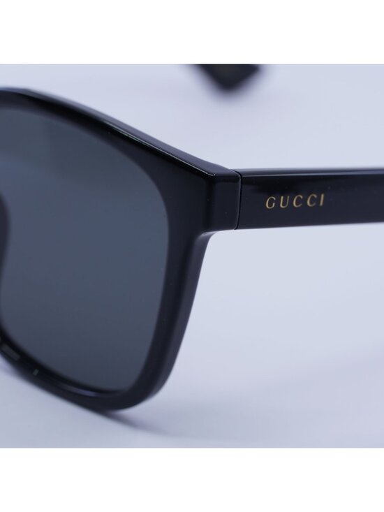 Gucci GG1346SK 001 Sunglasses Black Square Frame, Smoke Lenses main image 4